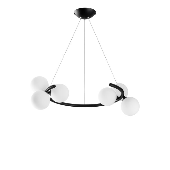 Opviq Luminar - 14145 Lámpara de Araña Negra Ajustable